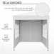 Tenda Dobrável Aço e Tecido de Oxford Outsunny 200x200 Branco