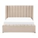 Beliani Cama de água Veludo NOYERS 190x247 Bege
