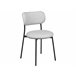 Beliani Silla de comedor CASEY Cinza Claro