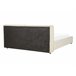 Beliani Cama com estrado Bombazine LINARDS 210x242 Bege