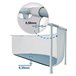 INTEX Prism Frame piscina redonda acima do solo com sistema de filtragem Cinza