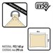Aktive Garden toldo rectangular de cor creme toldo de sombra Bege