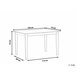 Beliani Mesa de jantar HOUSTON 75x120 Preto