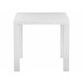 Beliani Mesa de jardim FOSSANO 80x80 Branco