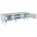 Beliani Mesa de TV PARTON 140 Branco/ Bege