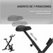 Bicicleta Estática Dobrável Aço, ABS, EVA HOMCOM Preto