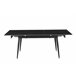 Mesa de jantar extensível JILL cerámica preto Preto