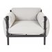 Beliani Conjunto lounge ESPERIA Cinza Claro