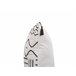 Beliani Almofada decorativa SCHEFFLERA 45x45 Branco/ Preto