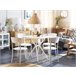 Beliani Conjunto bistrô SERSALE/VIESTE 70x70 Branco