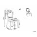 Beliani Silla para eventos VERMONT Transparente