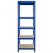 Pack 2 Prateleiras Modulares com 5 Prateleiras Ajustáveis ​​O91 Azul