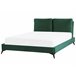 Beliani Cama Veludo MELLE 156x233 Cinza