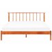 Beliani Cama com estrado Pinho BARRET 176x209 Castanho