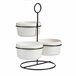 Conjunto de 3 taças redondas + prateleira coleção VESSIA Branco