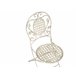 Beliani Cadeira de jardim BIVIO Branco/ Bege