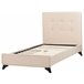 Beliani Cama com estrado Poliéster AMBASSADOR 102x216 Bege