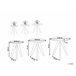 Beliani Conjunto de mesas VEGAS 48x48 Branco