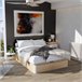 Sommier rebatível luxo S-Max 3D 135x190 Natural/ Branco