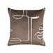 Beliani Almofada decorativa PHILODENDRON 45x45 Castanho