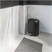 WELL HOME - Balde de pedal Siliflex em aço inoxidável Preto