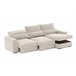 Chaise longue LANDON conversível em cama reversível Bege