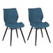 Beliani Silla de comedor LISLE Azul Marino