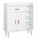 Armário Particle Board HOMCOM, casa - móveis de armazenamento 80 Branco