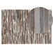 Beliani Patchwork TUZLUCA 140x200 Castanho