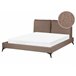 Beliani Cama Bouclé MELLE 175x240 Castanho