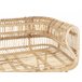 Beliani Conjunto de jardín Ratán DOLCEDO Branco/ Bege