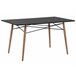 Beliani Mesa de comedor BIONDI 80x140 Preto