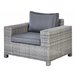 Beliani Conjunto lounge TEGLIO Cinza Escuro
