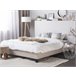 Beliani Cama com estrado Poliéster ROANNE 149x211 Bege