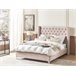 Beliani Cama Terciopelo LUBBON 189x215 Cinza