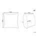 Beliani Almofada decorativa JASMINE 45x45 Branco