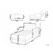 Beliani Chaise longue Veludo ABERDEEN Areia