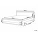 Beliani Cama com estrado Pinho GIULIA 145x213 Castanho