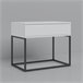 Mesa de centro STYLE 60cm com uma gaveta Branco