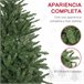 Árcore de Natal Plástico, Metal HOMCOM, casa - natal Verde