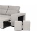 Chaise longue com cama HARRISON Bege