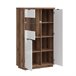 Vitrina de 3 portas Sven 43 Natural/ Branco