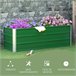 Caixa de Plantio Aço Outsunny, varanda e jardim - jardinagem Verde