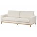 Beliani Sofá de 3 lugares Bouclé SIGGARD Branco