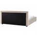 Beliani Cama com estrado Bouclé MIRANDE 189x231 Cinza