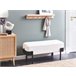 Beliani Banco de cama Chenille WARREN 100x40 Branco