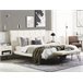 Beliani Cama com estrado Pele sintética BETIN 220x230 Areia