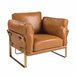 Poltrona de couro Camel Camel