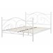 Beliani Cama com estrado Metal DINARD 167x208 Branco