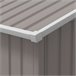 Abrigo e Jardim Metálico Aço galvanizado e PP Outsunny 386 Cinza Claro
